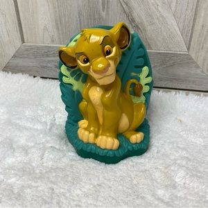 Vintage 1994 Just Toys Disney Movie The Lion King 6 Inch Tall Simba Cub Bank